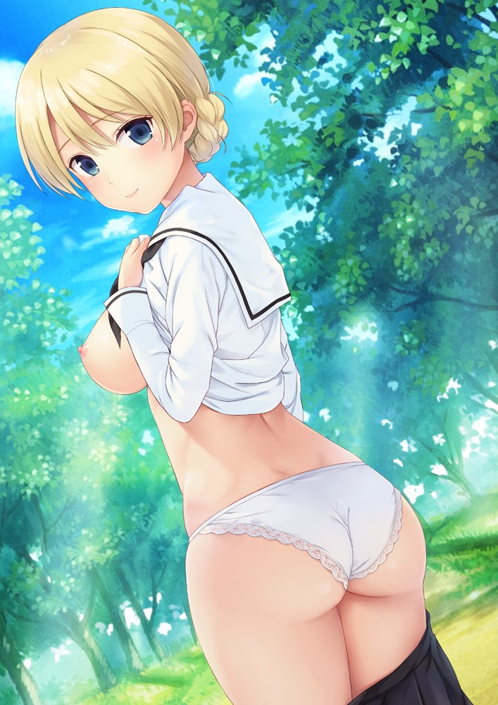 【二次】ケツに食い込むパンティやむっちりフトモモ画像でﾊｧﾊｧ【エロ】　その８